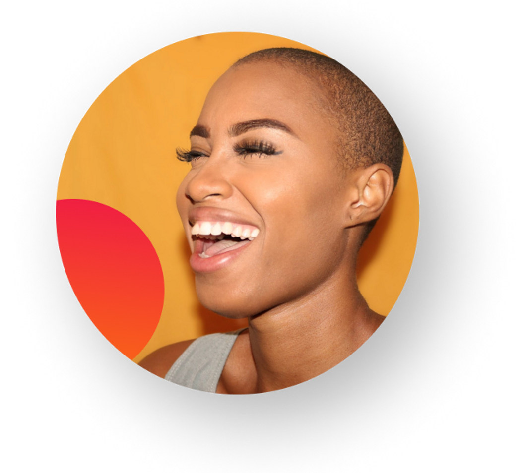 mulher sorrindo